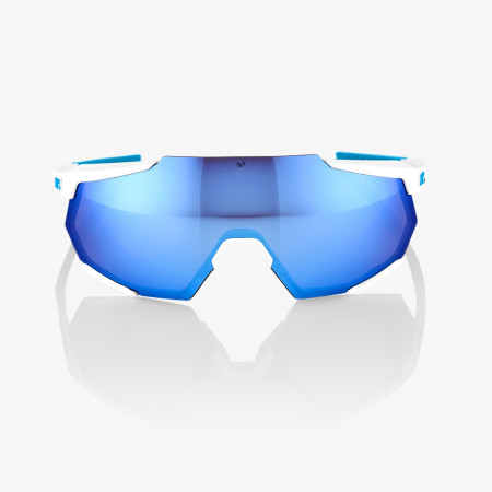 Gafas 100% Racetrap Movistar Team blanco lente azul Espejo 