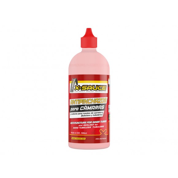 X-SAUCE tubeless anti-puncture and 500ml red tube 