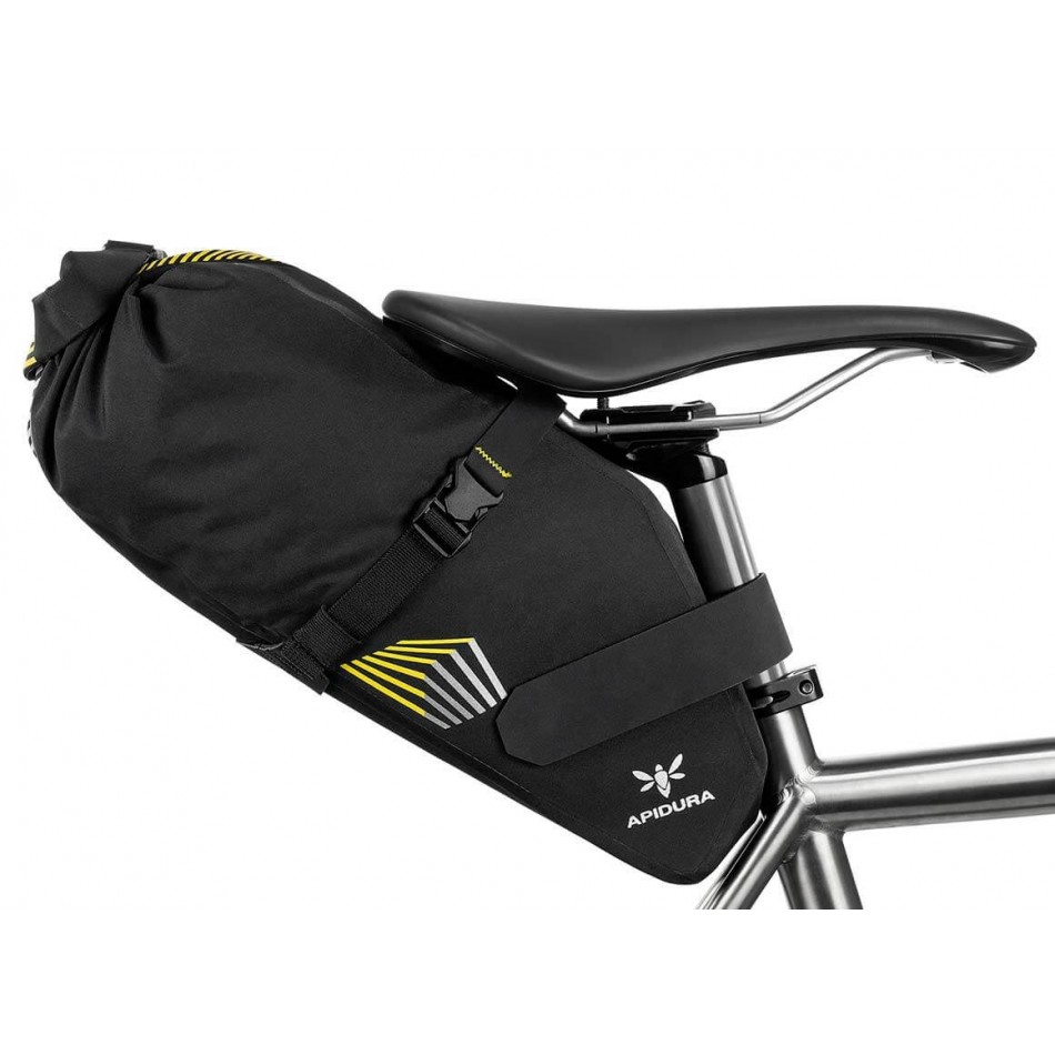 Bolsa impermeable para bicicleta, 7L de capacidad, fijación al