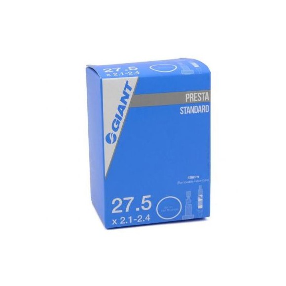 Cámara GIANT 27,5x2.1-2.4 PV 48 mm roscada Obús Desmontable 