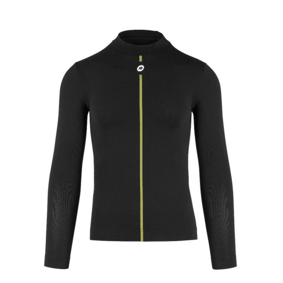 ASSOS Primavera Outono LS Camada de Pele Camada de Base PRETO M