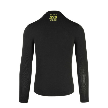ASSOS Primavera Outono LS Camada de Pele Camada de Base PRETO M