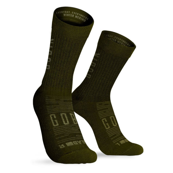 GOBIK Winter Merino unisex socks 2022 OLIVE LXL