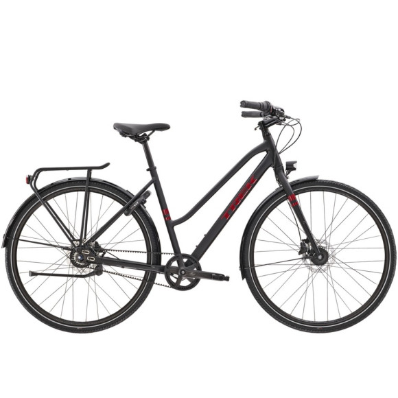 Bicicleta TREK District 3 Equipada Stagger 2023 PRETO L