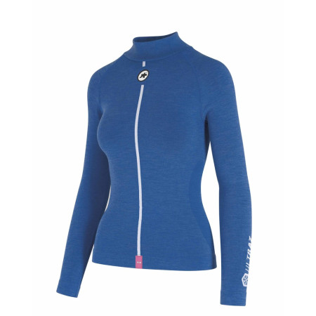 Camada de base feminina ASSOS Ultraz Winter LS AZUL LXG