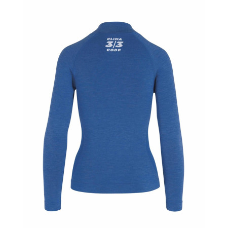 Camada de base feminina ASSOS Ultraz Winter LS AZUL LXG
