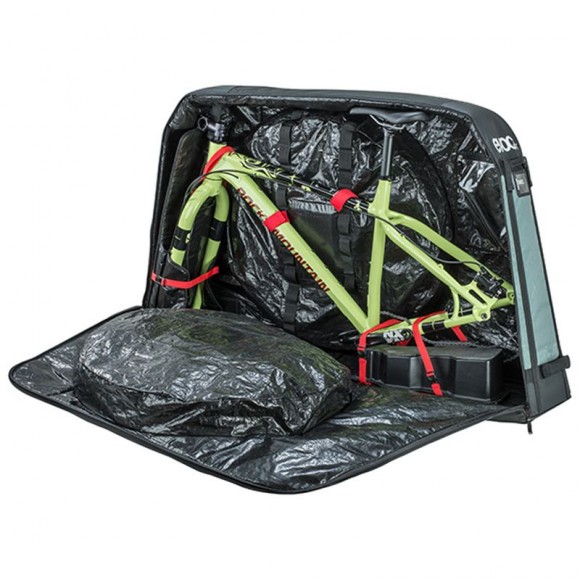 Bolsa bicicletário EVOC Bike Travel 320L XL verde-oliva 