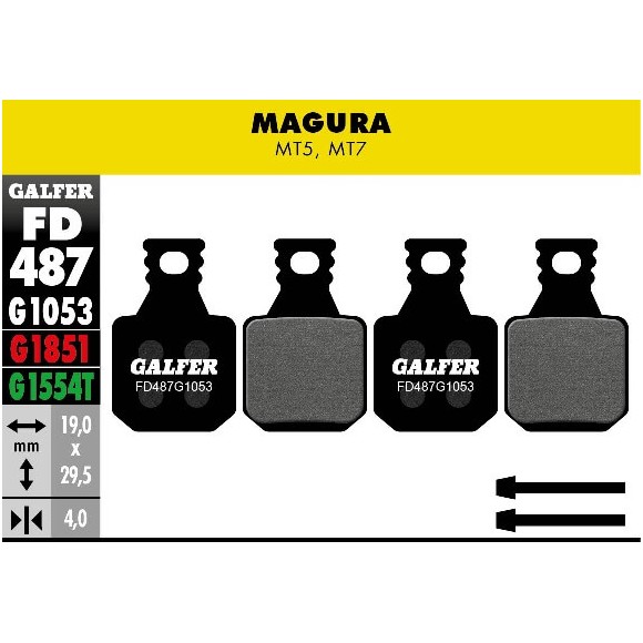 Pastillas de freno GALFER Disco de freno Standard Magura MT5-MT7 