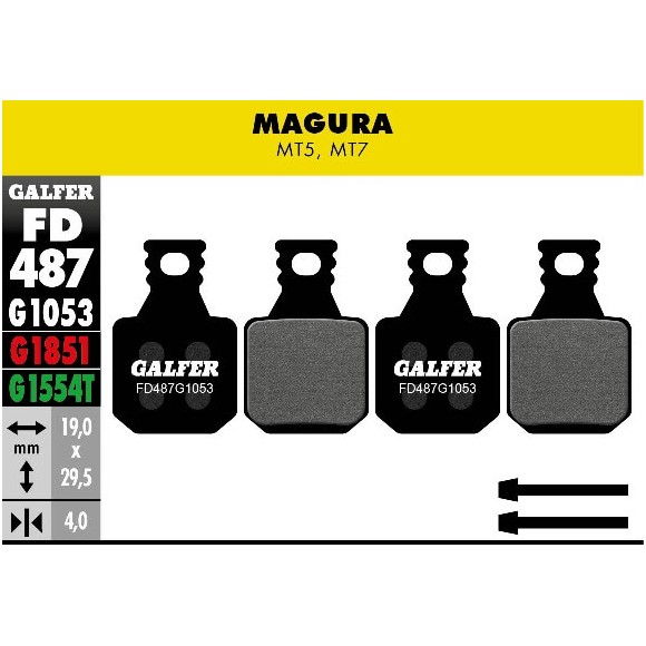 Pastillas de freno GALFER Disco Standard Magura MT5-MT7 