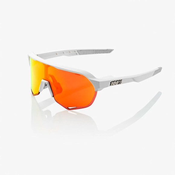 Gafas 100% S2 Soft Tact Off blanco Hiper red Multilayer 