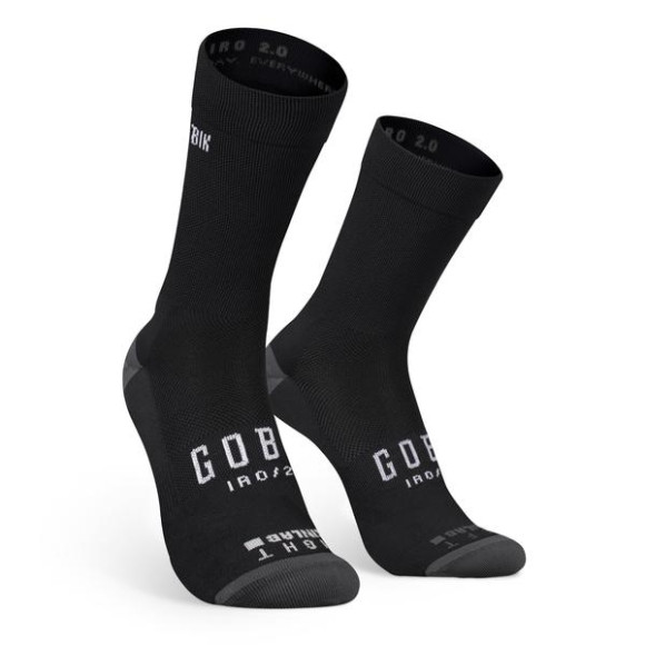 GOBIK Iro 2.0 chaussettes unisexe Logo LE NOIR SM