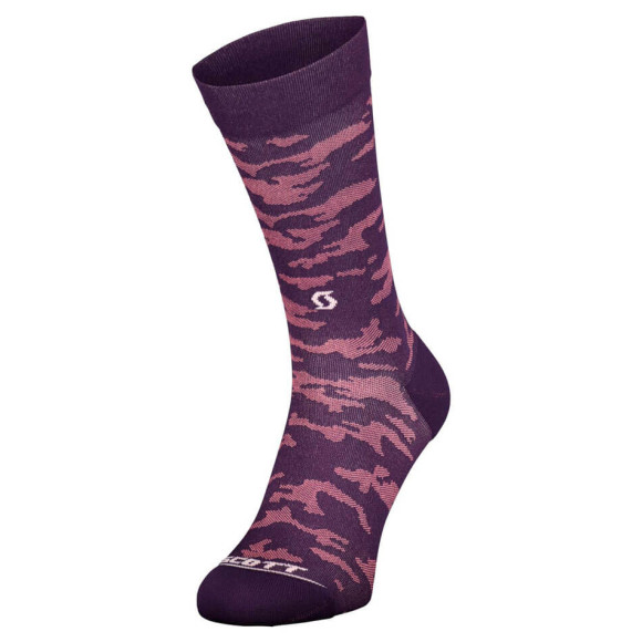 Calcetines SCOTT Trail Camo Crew 2022 MORADO S