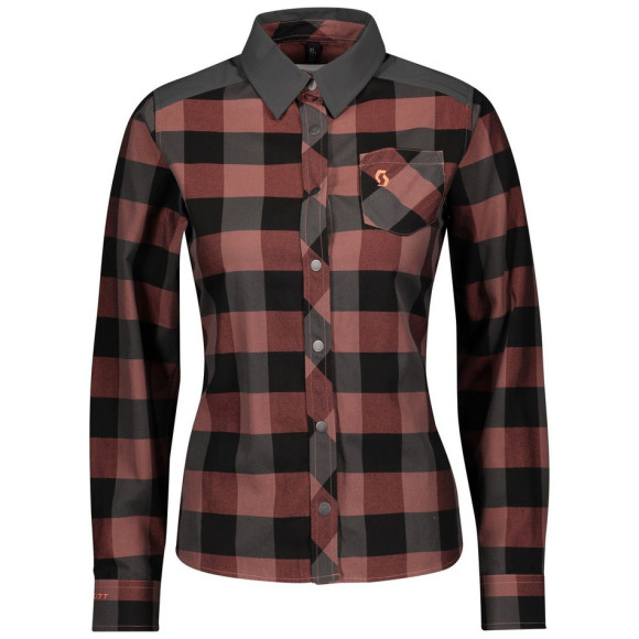 Maillot à manches longues SCOTT WS Trail Flow Check ROSE L
