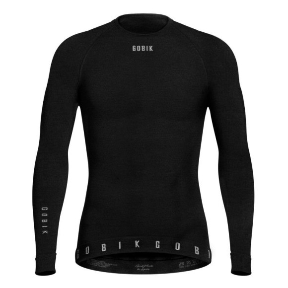 Camiseta interior GOBIK Winter Merino Manga Larga 2024 NEGRO XSS