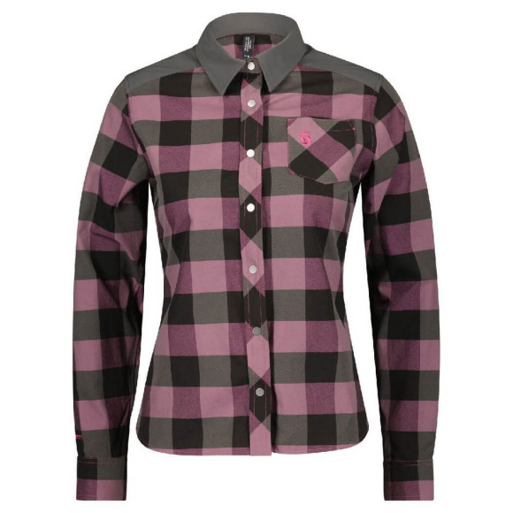 Maillot à manches longues SCOTT WS Trail Flow Check ROSE L