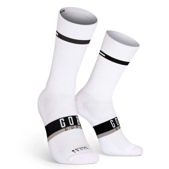 Calcetines GOBIK Superb unisex Extra Long 2022 BLANCO NEGRO XS