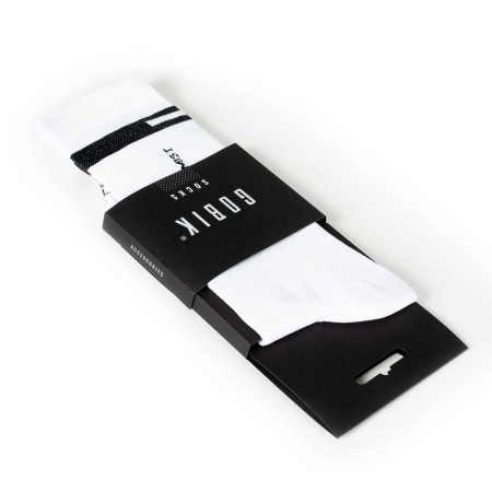 GOBIK Superb unisex socks Extra Long 2022 BLACK WHITE XS