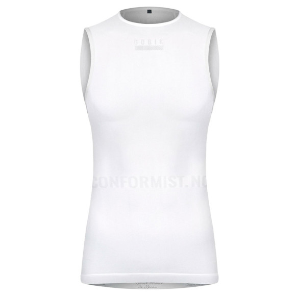 Camiseta sem mangas GOBIK Limber Skin para mulheres 2022 BRANCO M