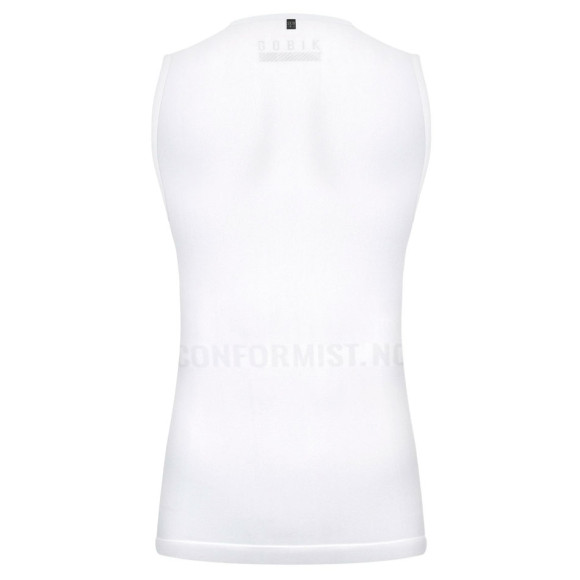 Camiseta sem mangas GOBIK Limber Skin para mulheres 2022 BRANCO M
