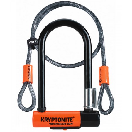 Candado KRYPTONITE antirrobo U-cable Evo Mini 7 8,3x17.8cm 