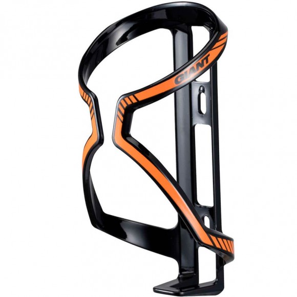 Gaiola de garrafa GIANT Airway Sport Brilhante Preto Laranja 