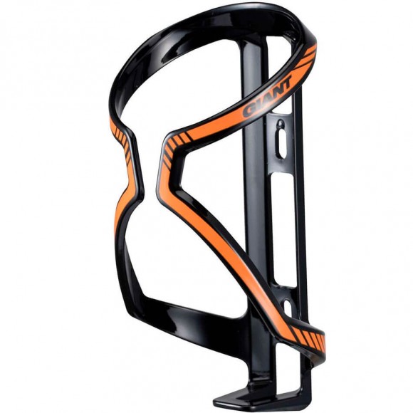 GIANT Airway Sport Bottle Cage Glossy Black Orange 