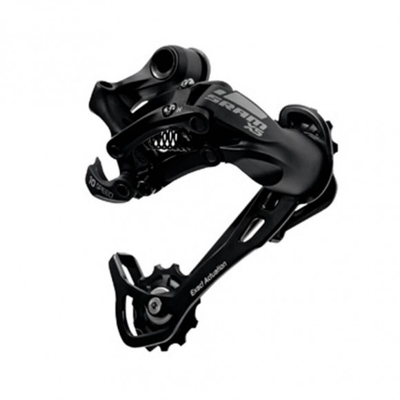SRAM X5 10v rear derailleur long case aluminum black 