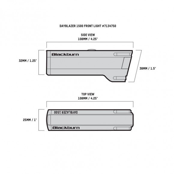 BLACKBURN Day Blazer 1500 front light 