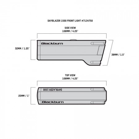 Eclairage avant BLACKBURN Day Blazer 1500 