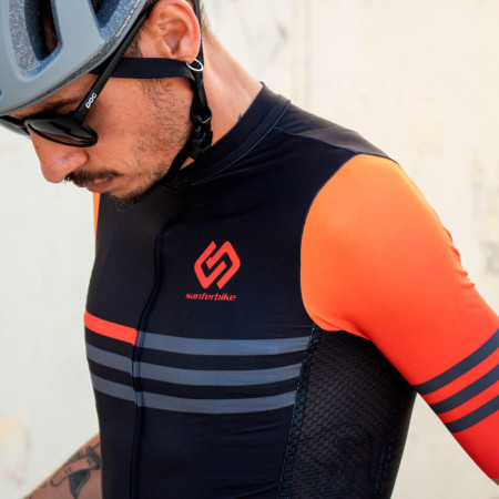 Camisola RACOR Sanferbike Navafría Edição Limitada LARANJA PRETA M