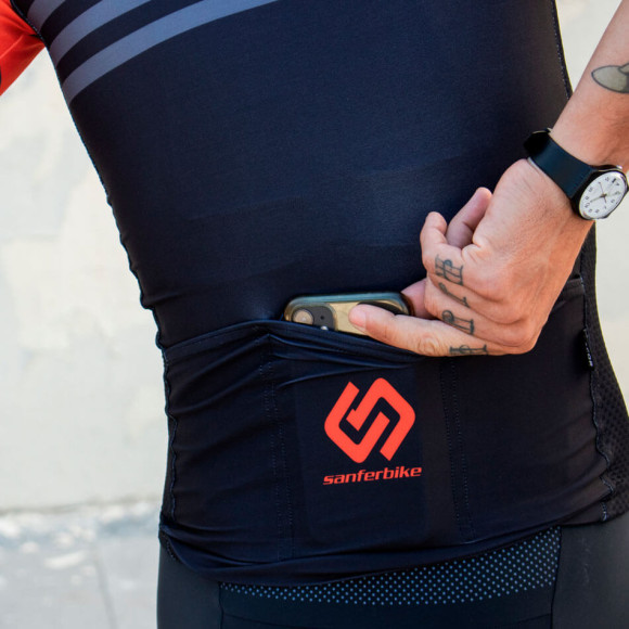 Camisola RACOR Sanferbike Navafría Edição Limitada LARANJA PRETA M