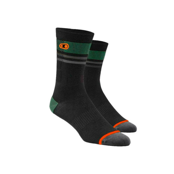 CRANKBROTHERS Icon MTB Socks BLACK GREEN SM