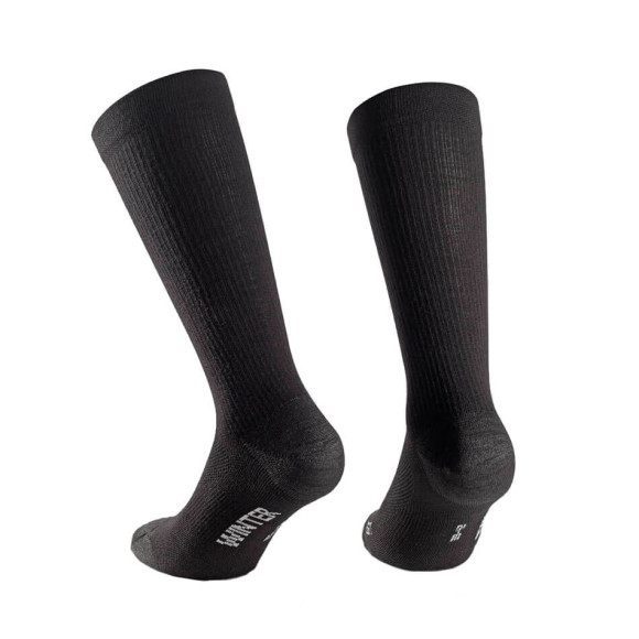 Chaussettes ASSOS Assosoires TRAIL Winter noiresSérie LE NOIR S