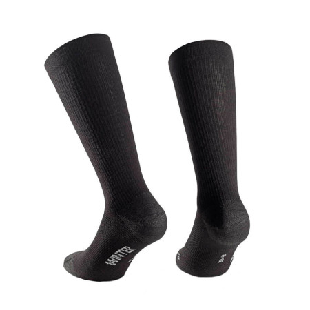 Calcetines ASSOS Assosoires TRAIL Winter blackSeries NEGRO S