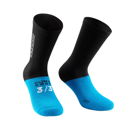 Calcetines ASSOS Ultraz Winter EVO blackSeries 2023 NEGRO AZUL S