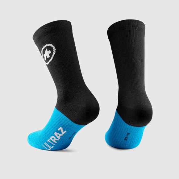 ASSOS Ultraz Winter EVO chaussettes noirSérie 2025 NOIR BLEU L