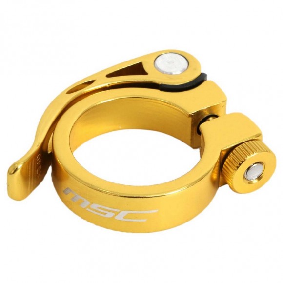 Seatpost clamp - seat clamp MSC Ergo Alu Ti 34.9 Gold 