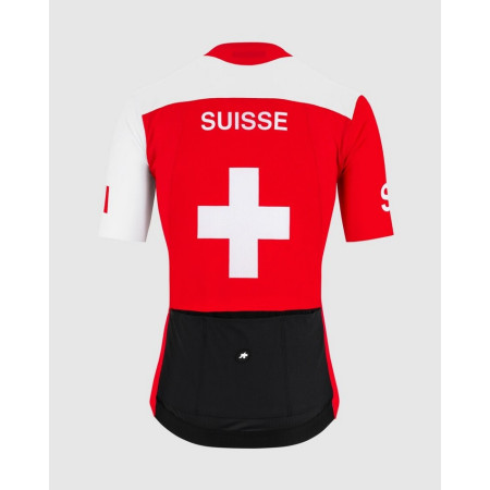 Camisa ASSOS Olympics SS Suisse VERMELHO M