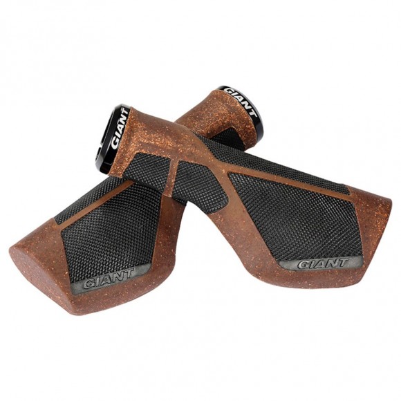 Punhos GIANT Ergo Max Lock-On Preto Marrom 