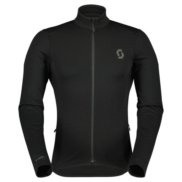 Maillot SCOTT MS Gravel Warm Merino LS NEGRO M