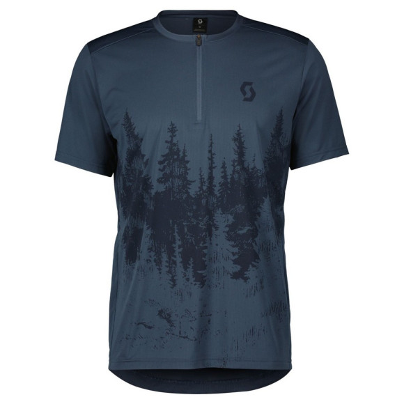 Camisa SCOTT MS Trail Flow ZIP SS LARANJA S
