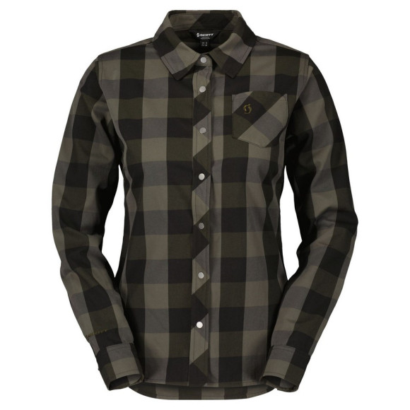 Camisa SCOTT WS Trail Flow Check LS 2025 VERDE M