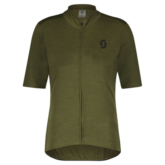 Maillot SCOTT MS Gravel Merino SS 2024 VERT S