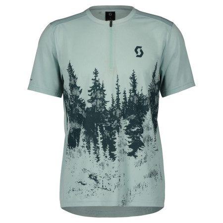 Camisa SCOTT MS Trail Flow ZIP SS LARANJA S