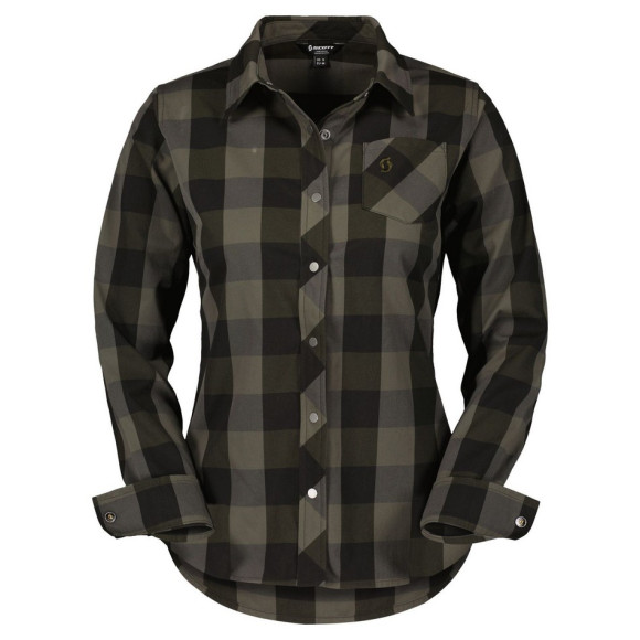 Camisa SCOTT WS Trail Flow Check LS 2025 VERDE M