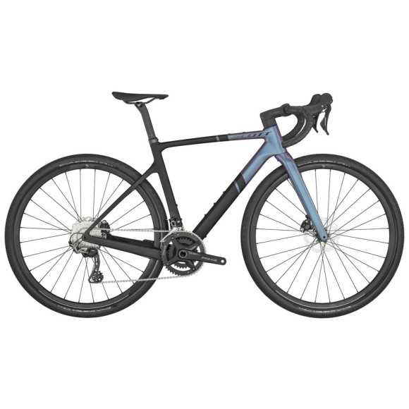 Vélo SCOTT Contessa Addict Gravel 15 noir bleu 2024 NOIR BLEU 49
