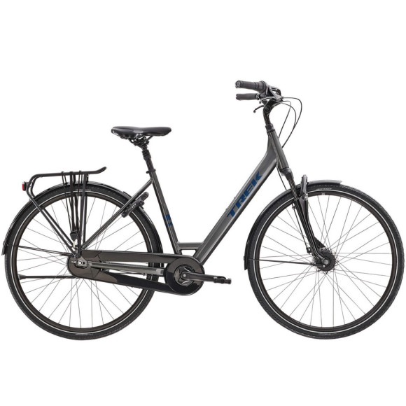 Bicicleta TREK District 2 Equipped Lowstep 2023 GRIS L