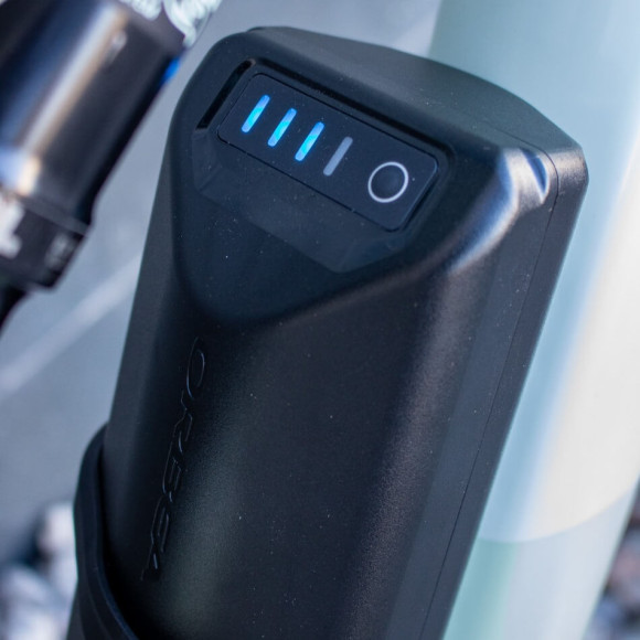 Bicicleta ORBEA Rise M20 2022 + batería extra Range Extender 252Wh TURQUESA XL