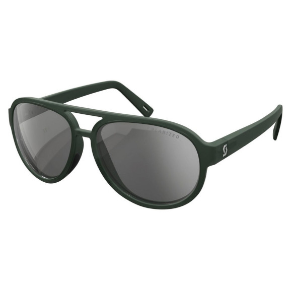 Óculos de sol SCOTT Bass Polarized Kaki Green Grey Eco 
