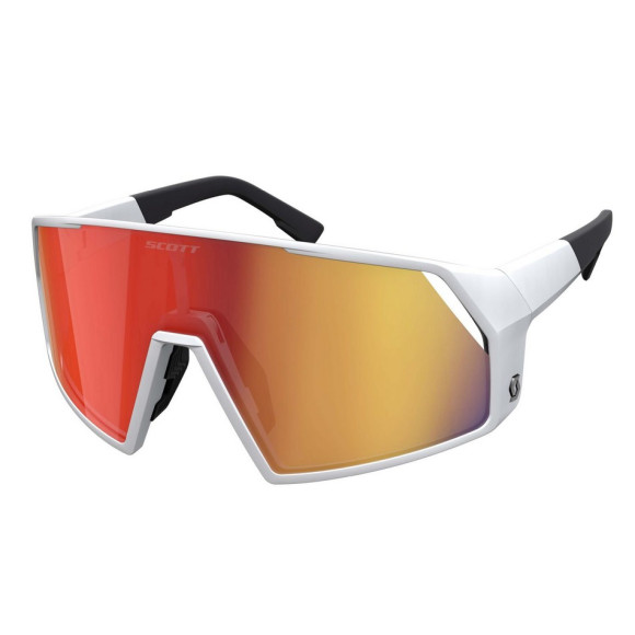 SCOTT Pro Shield Goggles White Matt Red Chrome 